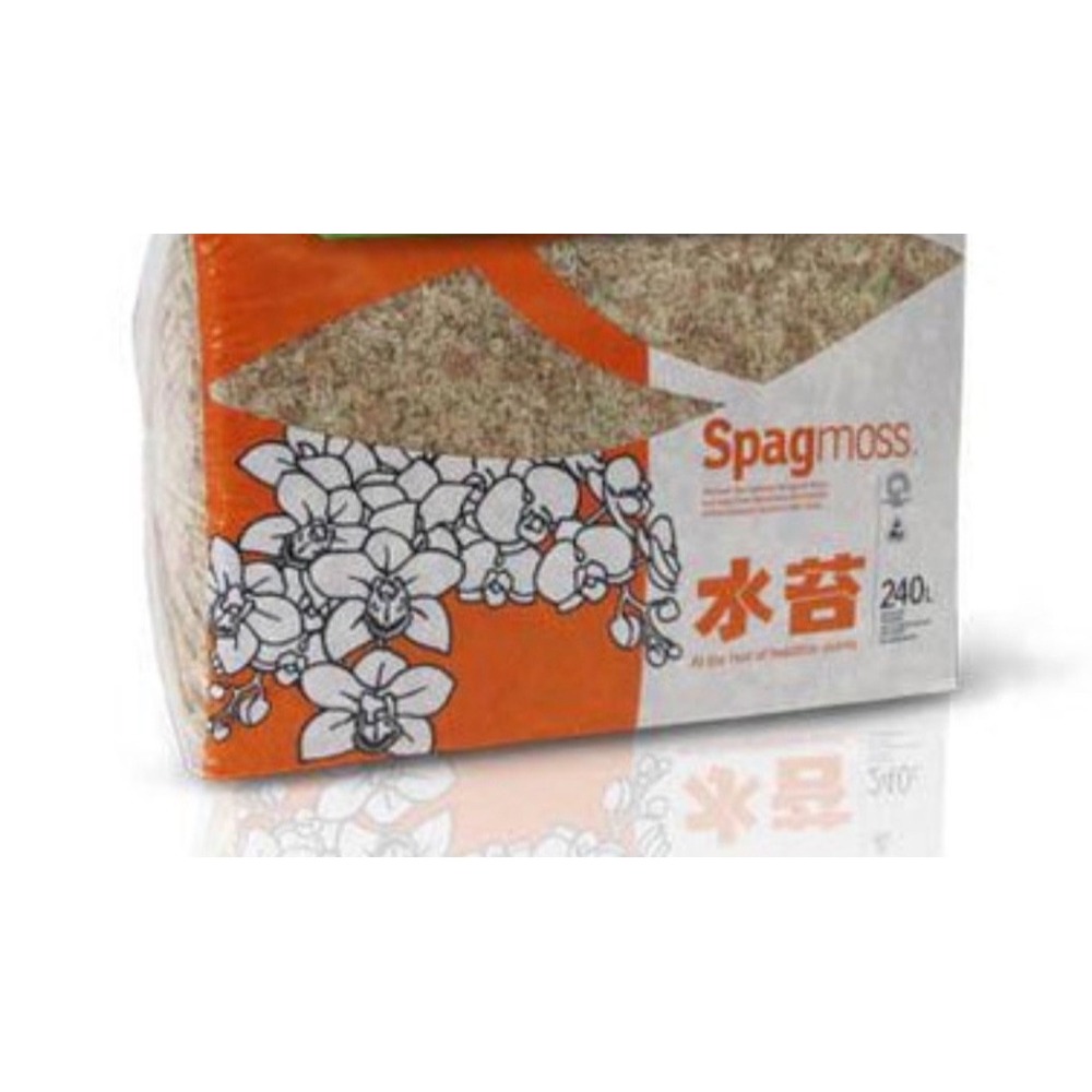 Spagmoss Sphagnum Besgrow New Zealand Orchid Plant Brick Long Fiber 240L Sealed